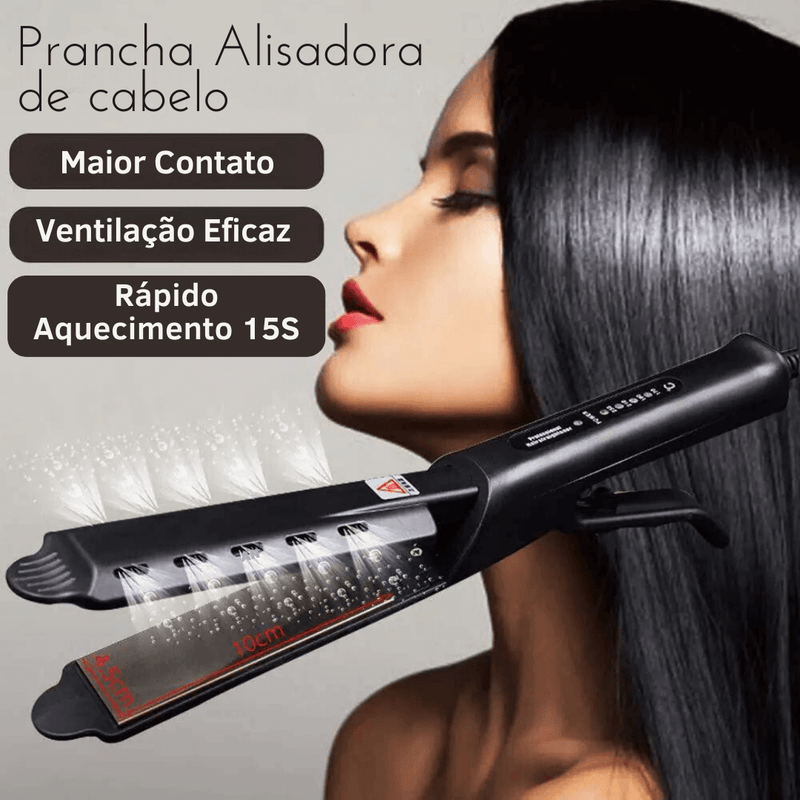 Alisador de cabelo profissional com 4 ajustes de Temperatura.