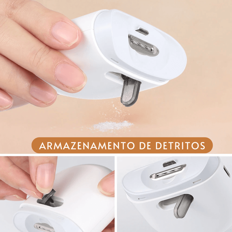 EasyCut® Cortador de Unhas Elétrico USB com Luz de Led: Praticidade e Segurança para Toda a Família