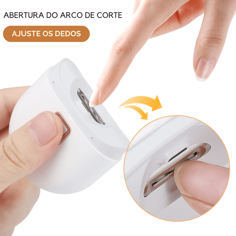 EasyCut® Cortador de Unhas Elétrico USB com Luz de Led: Praticidade e Segurança para Toda a Família