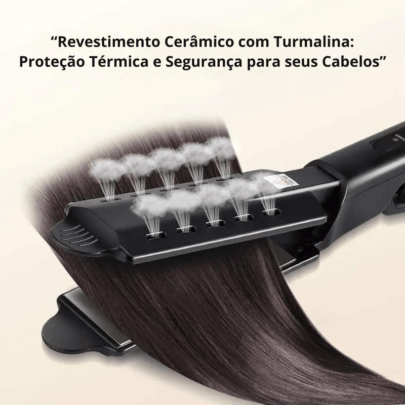 Alisador de cabelo profissional com 4 ajustes de Temperatura.