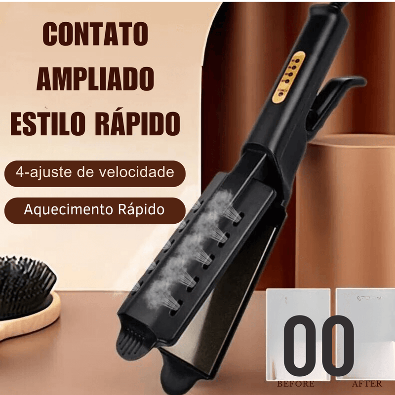 Alisador de cabelo profissional com 4 ajustes de Temperatura.