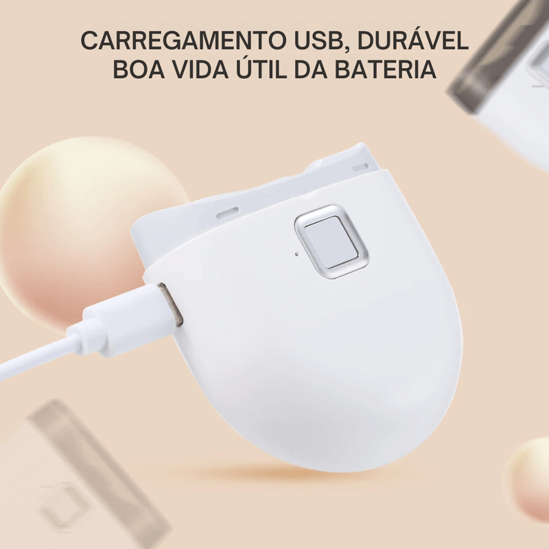 EasyCut® Cortador de Unhas Elétrico USB com Luz de Led: Praticidade e Segurança para Toda a Família