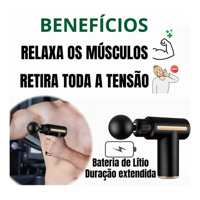 Pistola de Massagem Portátil: Alívio Imediato para Tensão e Estresse Muscular