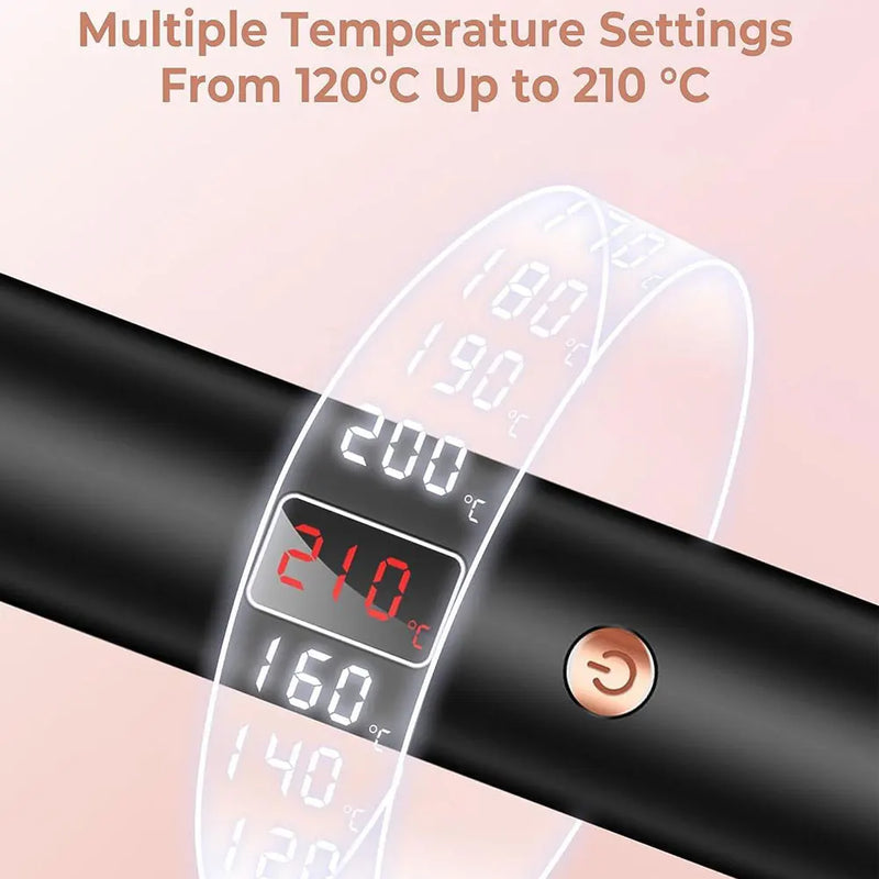 Escova Térmica Silenciosa 3 em 1 com Tecnologia em Cerâmica para cachos perfeitos. Efeito Salão Instantêneo.&nbsp;Bivolt