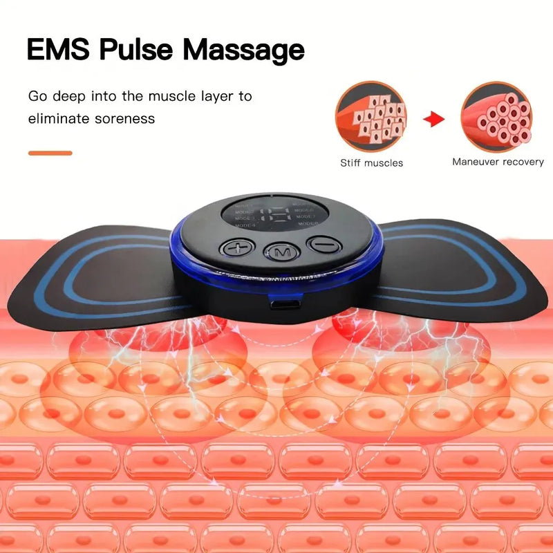 Mini Massageador Portátil Recarregável com Controle Remoto