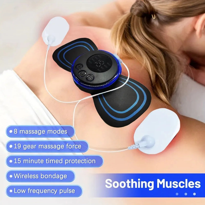 Mini Massageador Portátil Recarregável com Controle Remoto